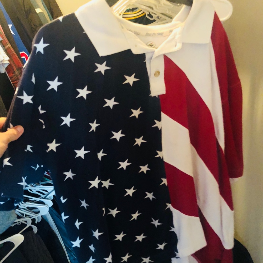 American flag polo